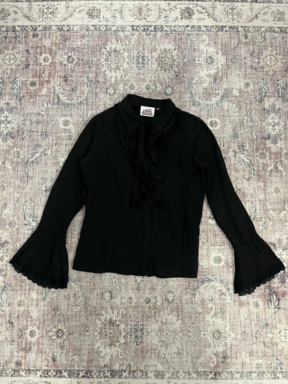 Hippie shake boho flare sleeve shirt